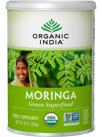 Organic Moringa Powder, 8 oz, Organic India
