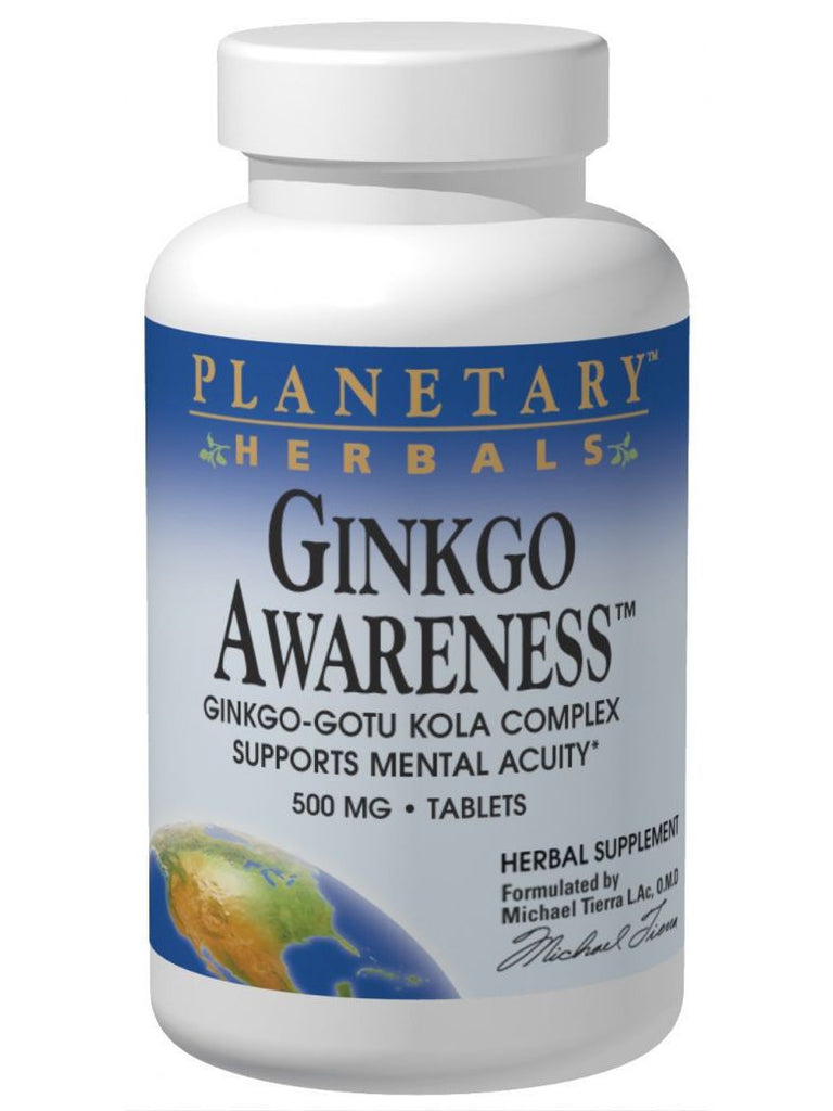 Planetary Herbals, Ginkgo Awareness, 60 ct