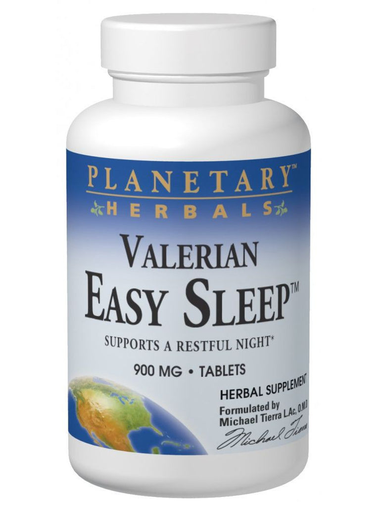 Planetary Herbals, Valerian Easy Sleep, 120 ct
