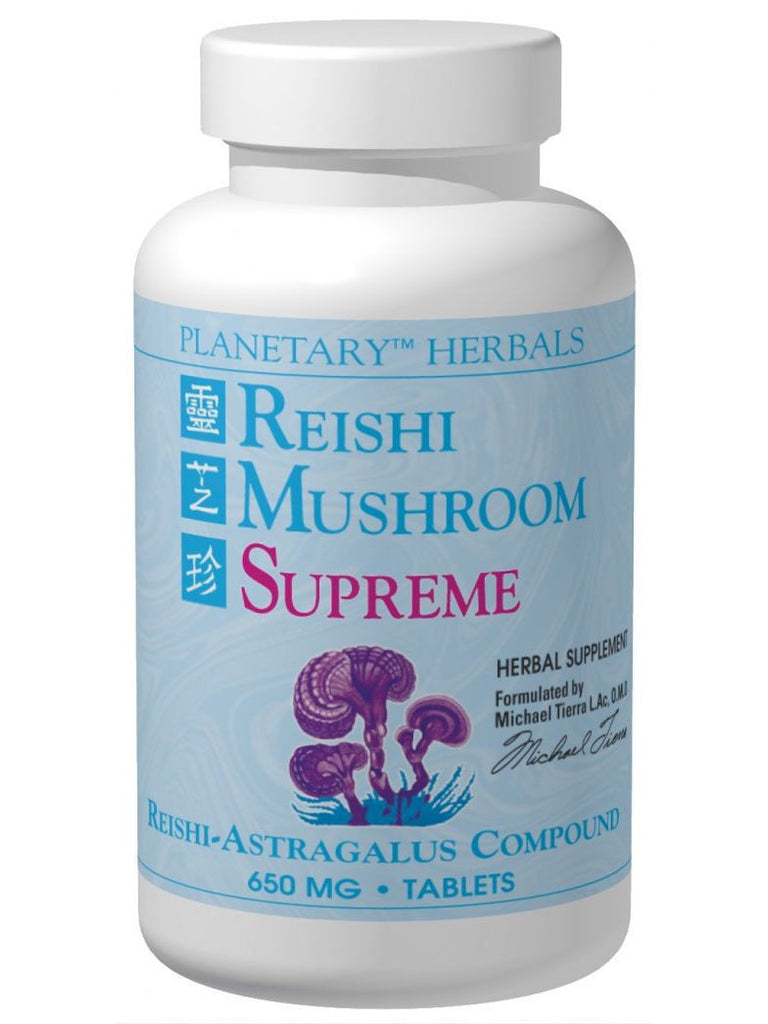 Planetary Herbals, Reishi Mushroom Supreme, 200 ct