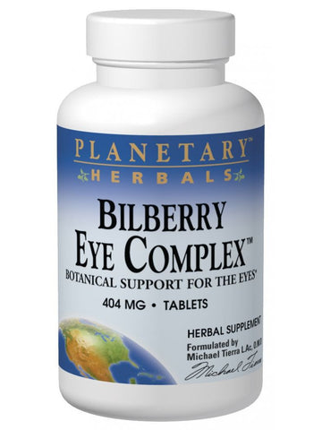 Planetary Herbals, Bilberry Eye Complex, 60 ct