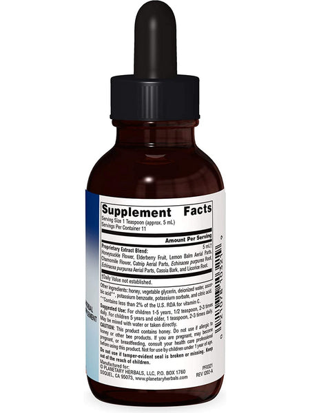 Planetary Herbals, Well Child™ Echinacea-Elderberry Syrup, 4 fl oz