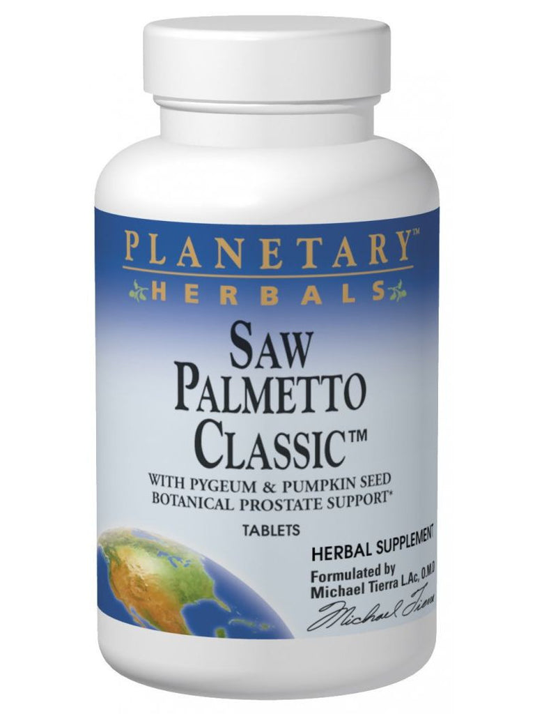 Planetary Herbals, Saw Palmetto Classic, 180 ct