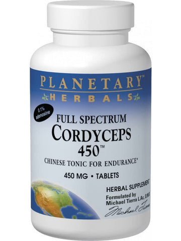 Planetary Herbals, Cordyceps 450™, Full Spectrum™, 60 Tablets