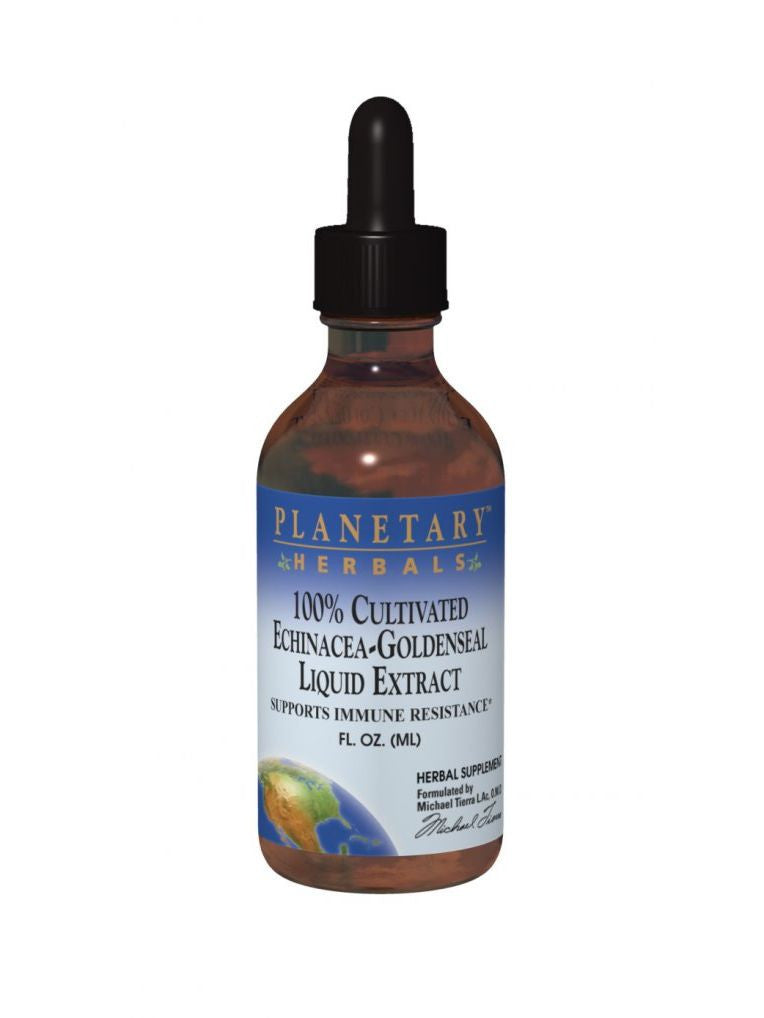 Planetary Herbals, Echinacea-Goldenseal liquid Ext 100% Cultivated, 2 oz
