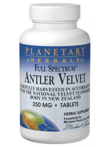 Planetary Herbals, Antler Velvet 250mg Full Spectrum, 30 ct