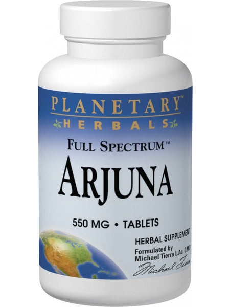 Planetary Herbals, Arjuna, Full Spectrum™ 500 mg, 60 Tablets