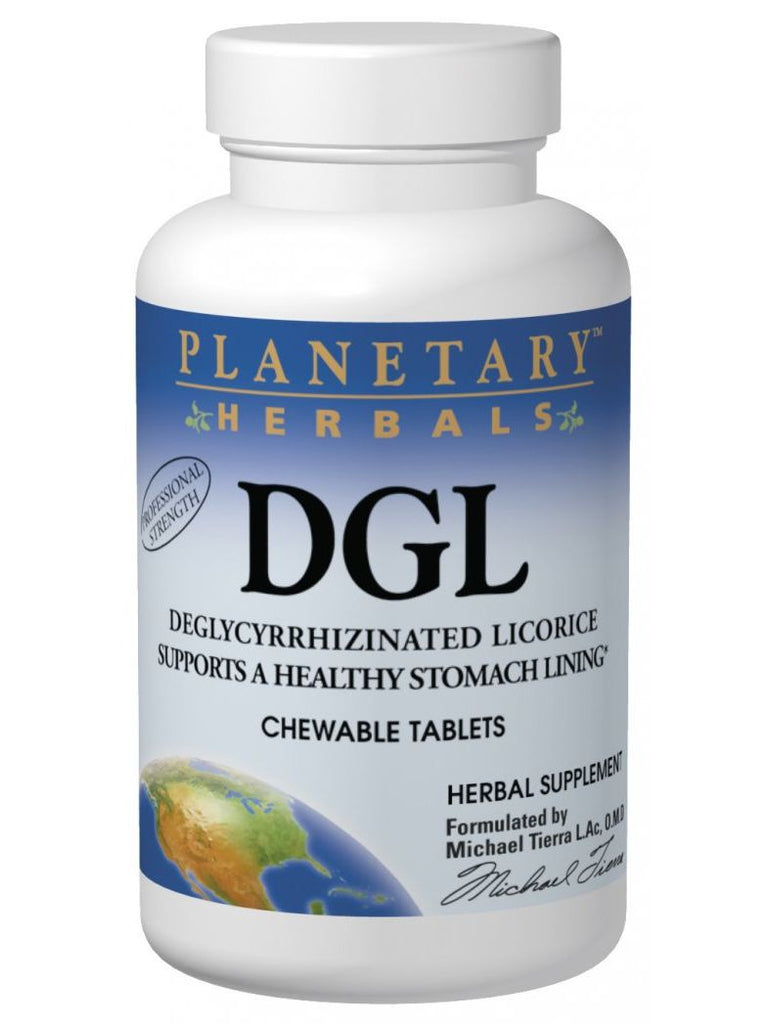 Planetary Herbals, Licorice DGL Deglycyrrhizinated Chewable, 100 ct