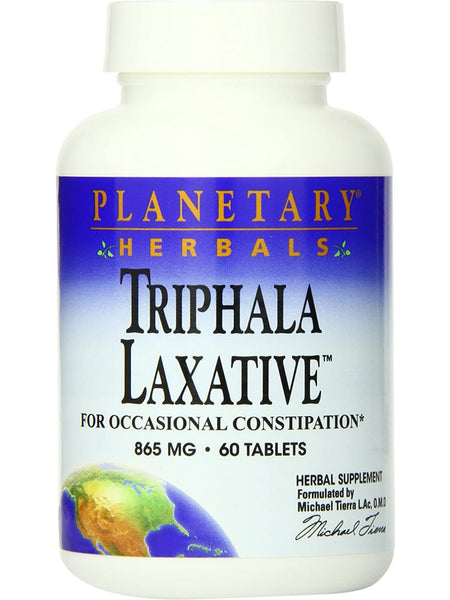Planetary Herbals, Triphala Laxative 865 mg, 60 Tablets