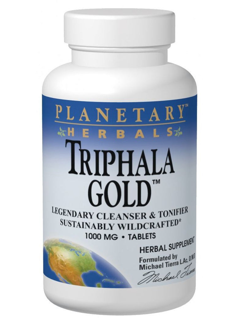 Planetary Herbals, Triphala Gold 1000mg, 120 ct