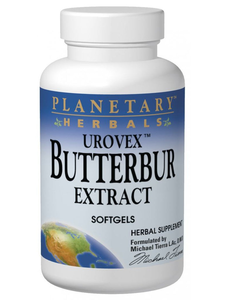 Planetary Herbals, Butterbur Extract Urovex 50mg, 50 softgels