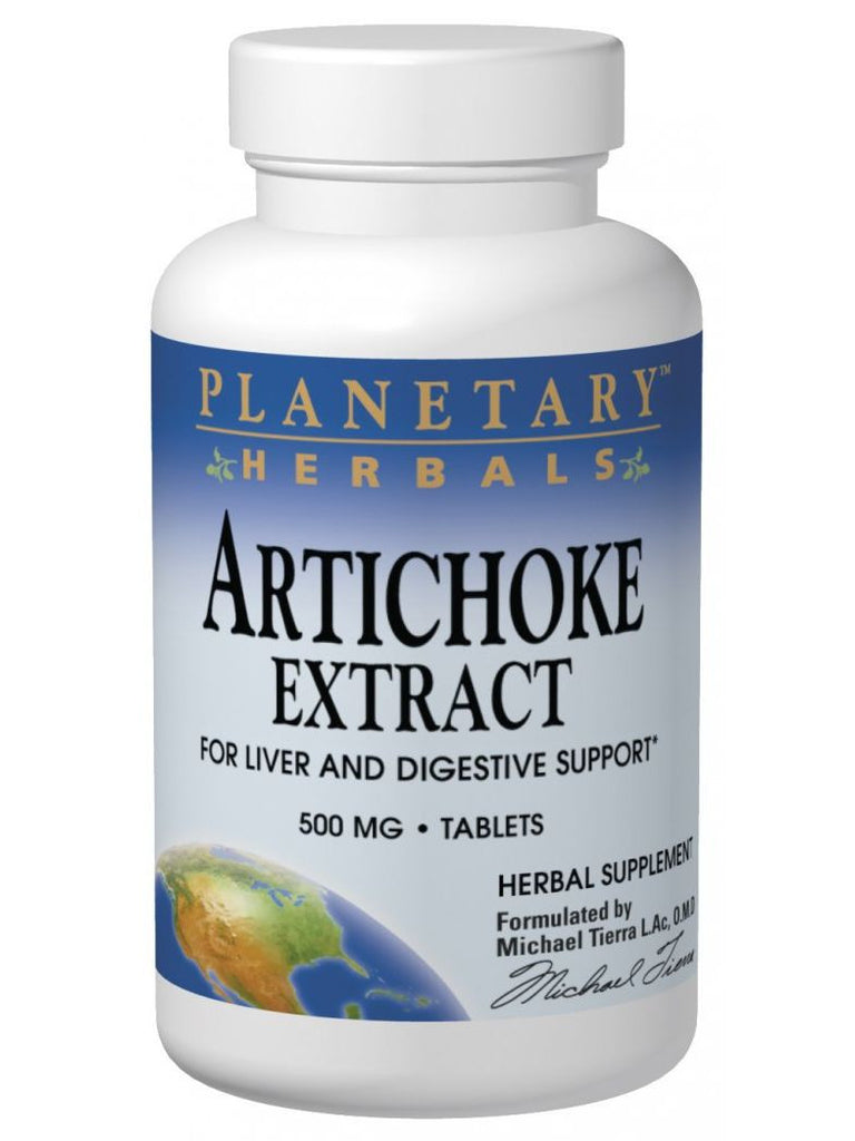 Planetary Herbals, Artichoke Extract 500mg, 60 ct