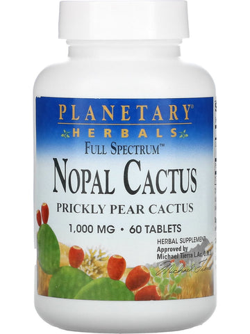 Planetary Herbals, Nopal Cactus, Full Spectrum™ 1000 mg, 60 Tablets