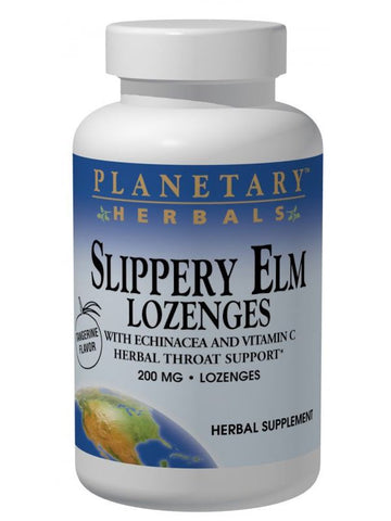 Planetary Herbals, Slippery Elm Lozenges w/Echinacea & Vitamin C Tangerine, 200 lozenges