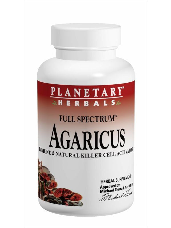 Planetary Herbals, Agaricus Extract Full Spectrum 500mg, 60 ct
