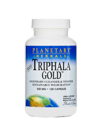 Planetary Herbals, Triphala Gold 550mg Vegetarian, 120 ct