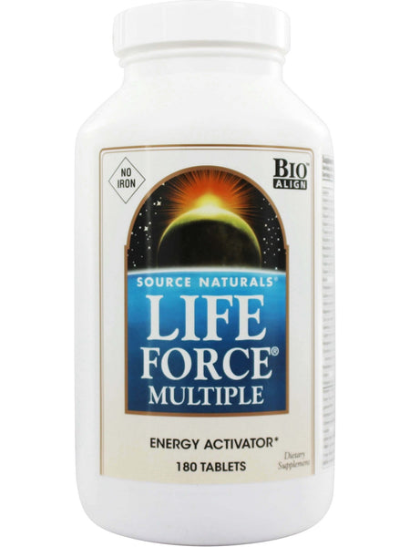 Source Naturals, Life Force® Multiple, No Iron, 180 tablets