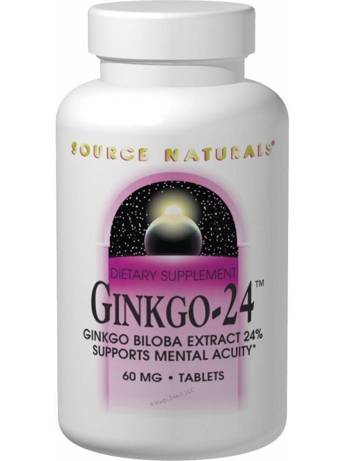 Source Naturals, Ginkgo-24 Ginkgo Biloba Ext, 40mg, 120 ct