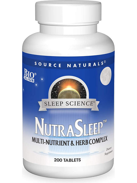 Source Naturals, Sleep Science® NutraSleep™ Multi-Nutrient and Herb Complex, 200 tablets