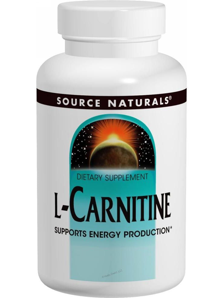 Source Naturals, L-Carnitine (tartrate), 250mg, 60 ct