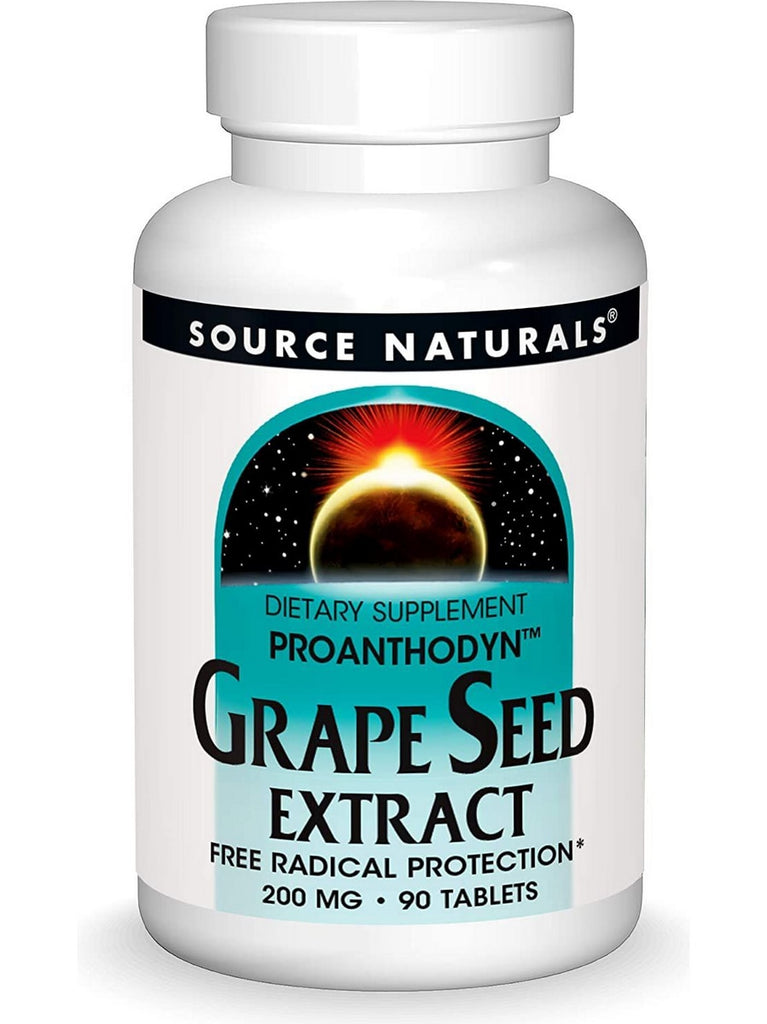 Source Naturals, Grape Seed Extract, Proanthodyn™ 200 mg, 90 tablets