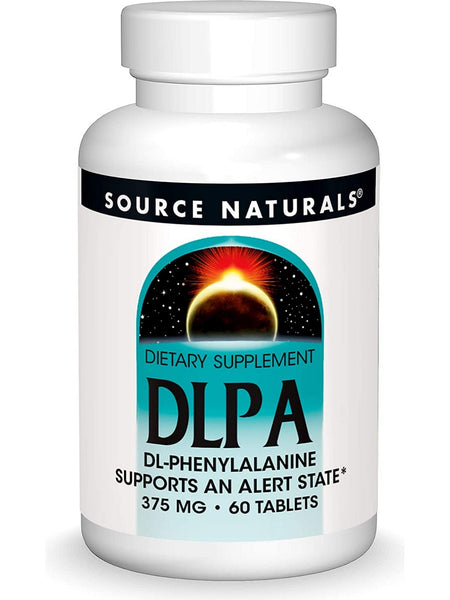 Source Naturals, DLPA DL-Phenylalanine 375 mg, 60 tablets
