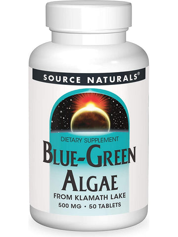 Source Naturals, Blue-Green Algae, Freeze Dried 500 mg, 50 tablets