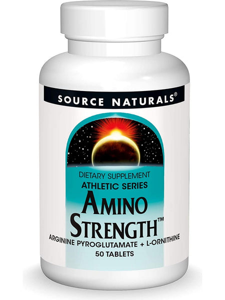 Source Naturals, Amino Strength™ Arginine Pyroglutamate + L-Ornithine, 50 tablets