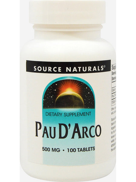 Source Naturals, Pau D'Arco 500 mg, 100 tablets