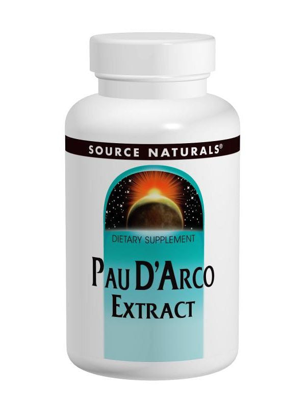 Pau D'Arco Extract, 500mg, 100 ct, Source Naturals