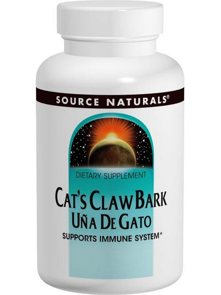 Source Naturals, Cat's Claw Bark Una de Gato 500 mg, 60 tablets