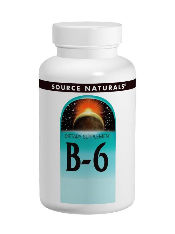 Source Naturals, Vitamin B-6 Pyridoxine, 50mg, 100 ct