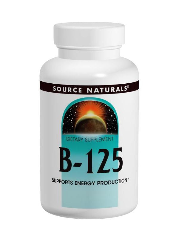 Source Naturals, Vitamin B-125 Complex Yeast Free, 125mg, 180 ct