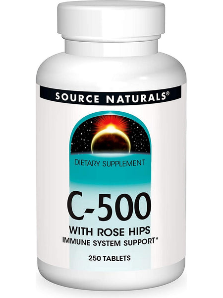 Source Naturals, C-500 with Rose Hips 500 mg, 250 tablets