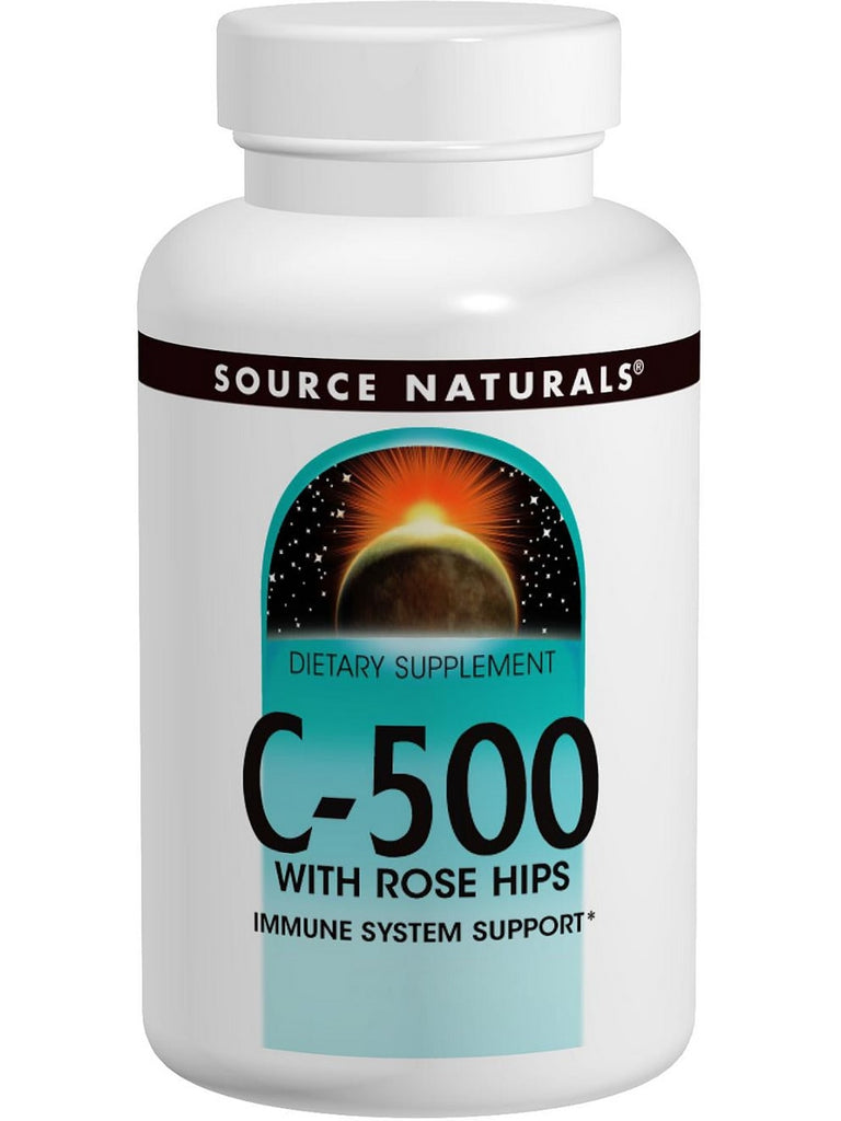 Source Naturals, C-500 with Rose Hips 500 mg, 500 tablets