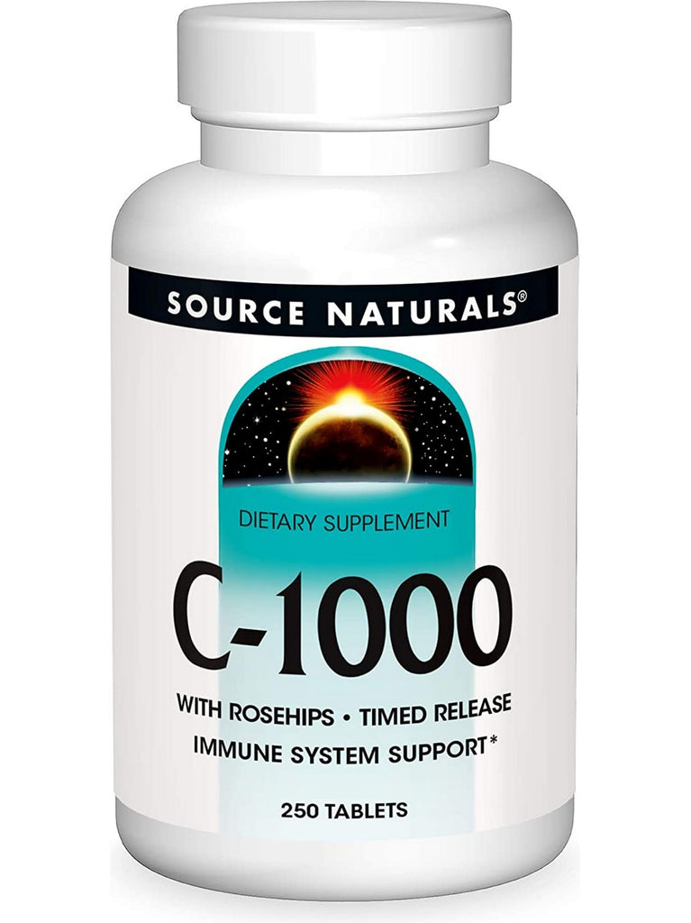 Source Naturals, C-1000 with Rose Hips 1000 mg, 250 tablets