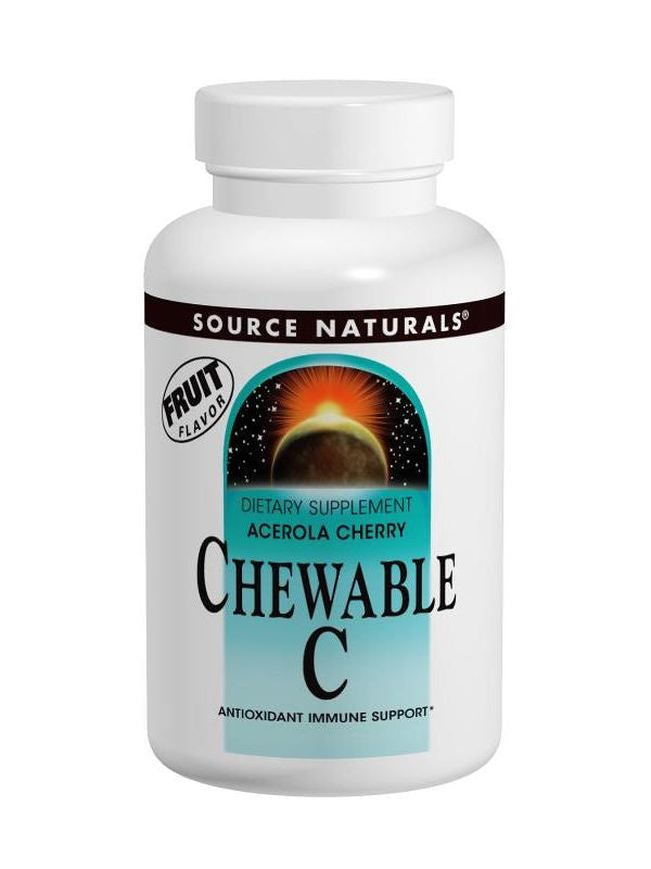 Source Naturals, Acerola Cherry Chewable C, 500mg, 250 ct