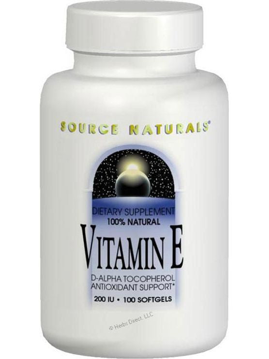 Source Naturals, Vitamin E d-alpha Tocopherol 400 IU, 100 softgels