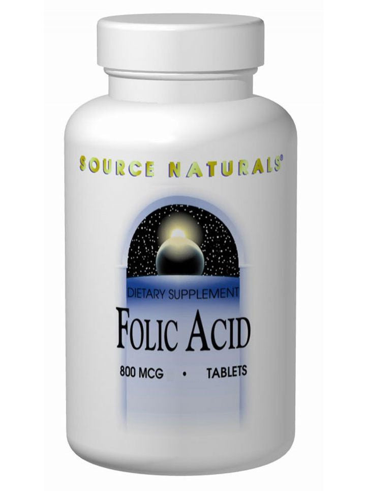 Source Naturals, Folic Acid 800mcg, 1000 ct