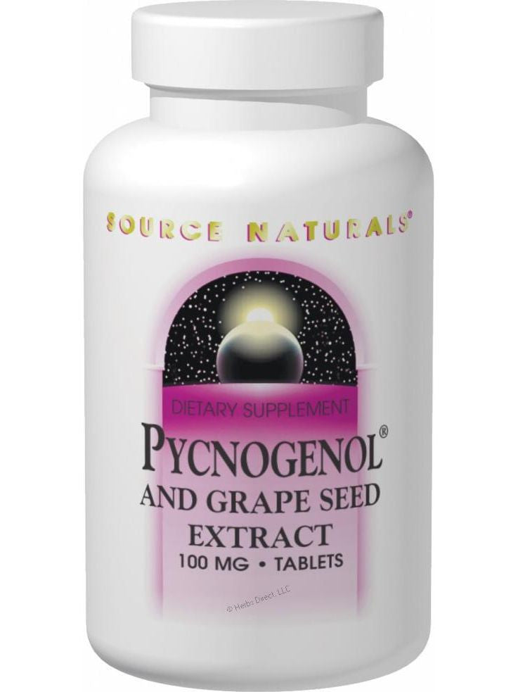 Source Naturals, Pycnogenol and Grape Seed Ext, 50mg (formerly Proanidin 50), 30 ct