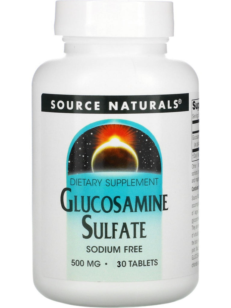 Source Naturals, Glucosamine Sulfate Sodium-Free 500 mg, 30 tablets