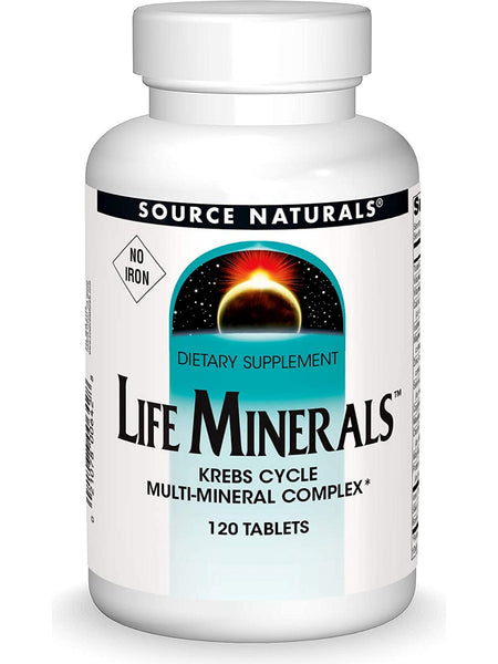 Source Naturals, Life Minerals™ High Bioactivity, No Iron, 120 tablets