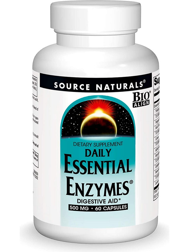 Source Naturals, Essential Enzymes® 500 mg, 60 capsules
