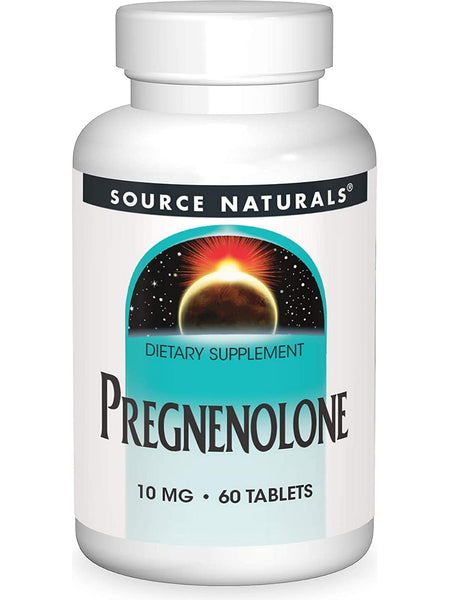 Source Naturals, Pregnenolone 10 mg, 60 tablets
