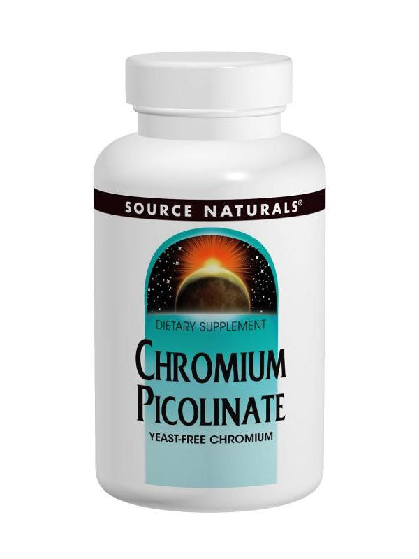 Source Naturals, Chromium Picolinate Yeast Free 200mcg, 60 ct
