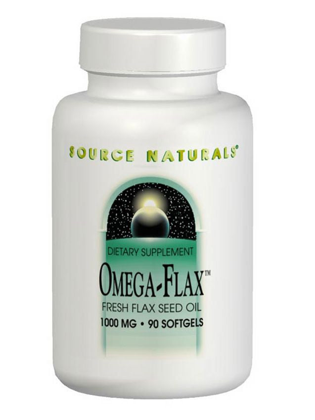 Source Naturals, Omega-Flax Flax Seed Oil, 1000mg, 90 softgels