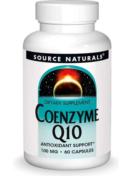 Source Naturals, Coenzyme Q10 100 mg, 60 capsules