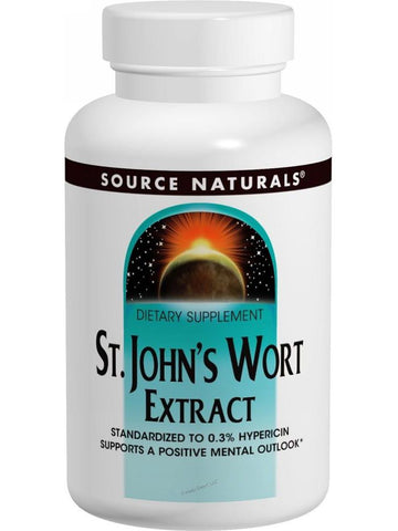 St. John's Wort Standardized Extract, 300mg, 60 ct, Source Naturals