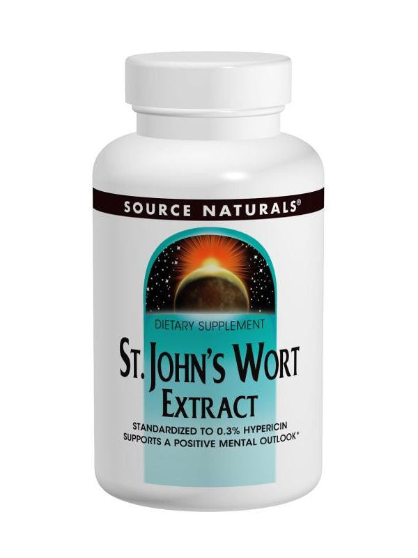 St. John's Wort Standardized Extract, 300mg, 120 ct, Source Naturals