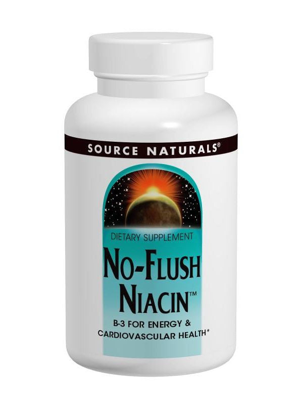 Source Naturals, No-Flush Niacin Vitamin B-3 Inositol Nicotinate, 500mg, 60 ct